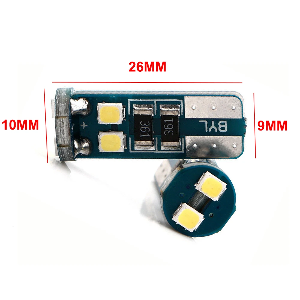 T10 Canbus W5W светодиодный светильник для автомобиля лампа 6 SMD WY5W 194 чип 2835 Indictor