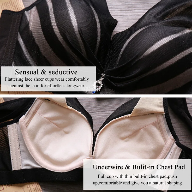 WENYUJH Для женщин спортивные Лифчики пуш ап топа с полной чашкой и нижнее белье