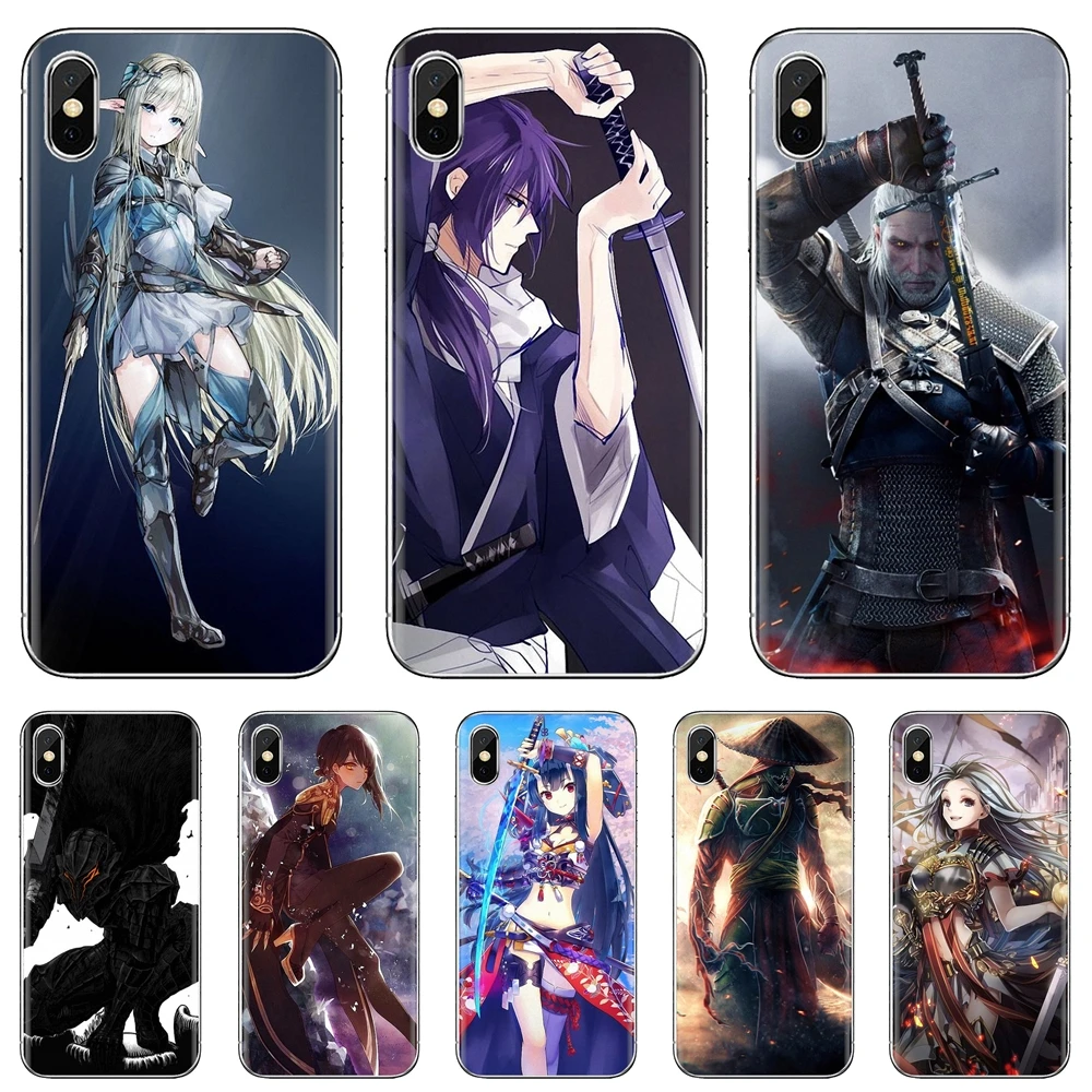 Мягкий чехол для Samsung Galaxy Note 3 4 5 8 9 S3 S4 S5 Mini S6 S7 Edge S8 S9 S10 Plus warrior anime Angel
