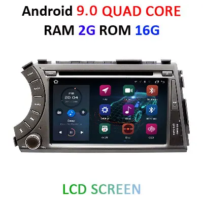 DSP ips Android 9,0 4G 64G gps для Ssang yong Ssangyong Actyon Kyron dvd-плеер стерео приемник головной монитор навигационный плеер - Цвет: 9.0 2G 16G LCD
