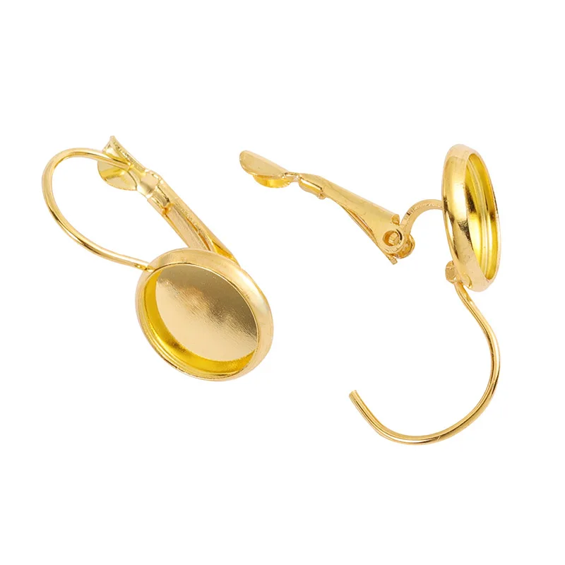 10 шт./лот новый стиль Французский рычаг кабошон серьга установка с пустым