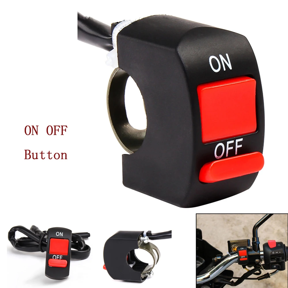 Универсальная кнопка включения/выключения на руль мотоцикла 12 В постоянного