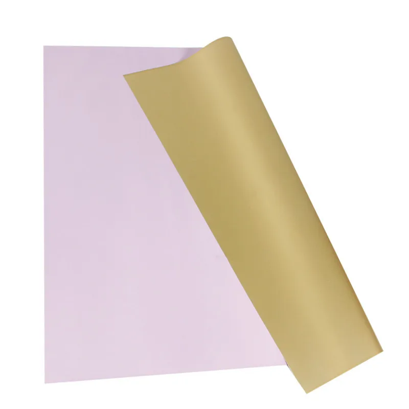 Упаковочная бумага для цветов золотого цвета товары флористов материал ручной