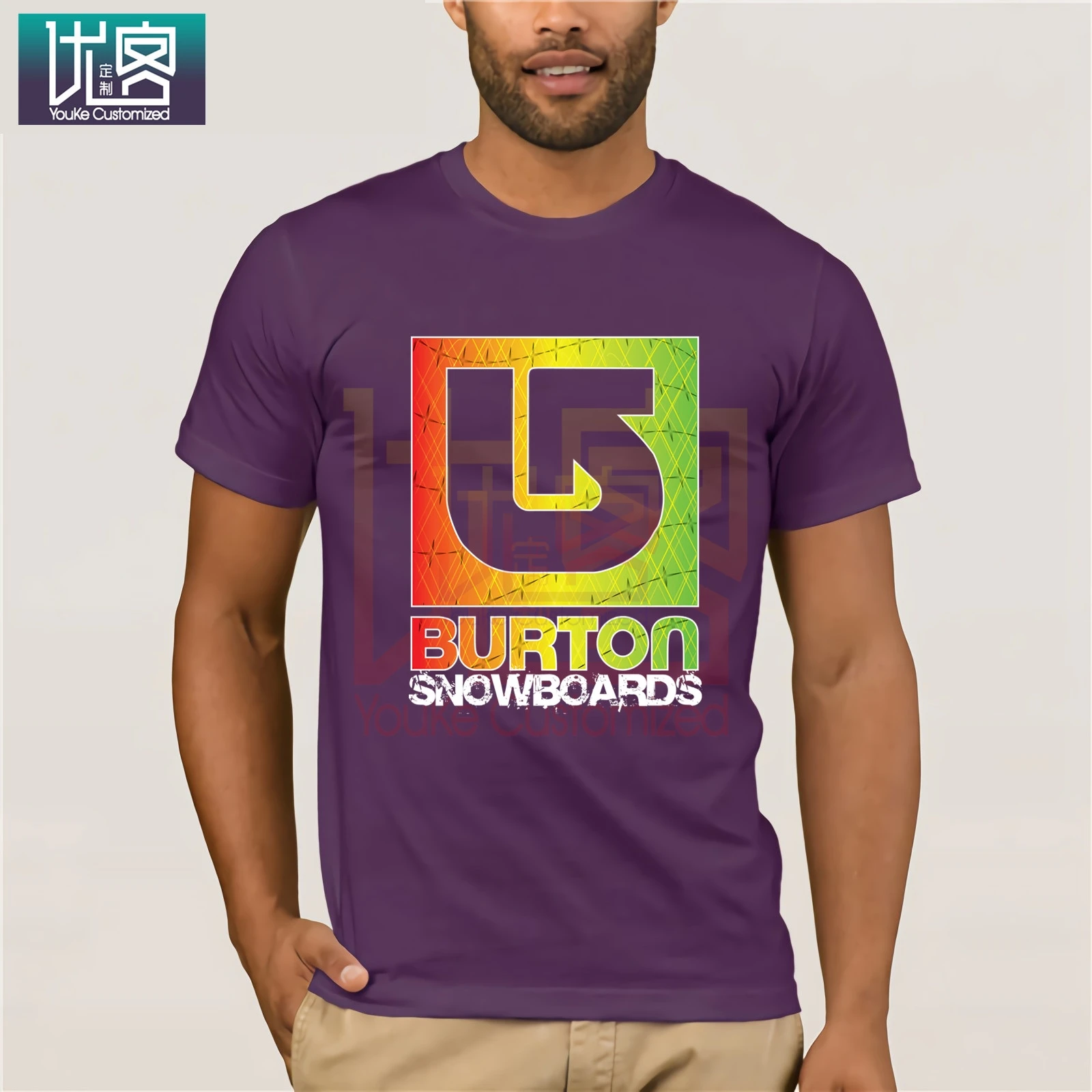 Футболка с логотипом Бертон стрел сноуборды мультяшная футболка мужские топы