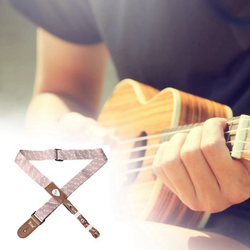 

TOM Ukulele Strap, Adjustable Hawaiian Jacquard Woven Ukulele Shoulder Strap with Tail Nails and Tail Nail Pads