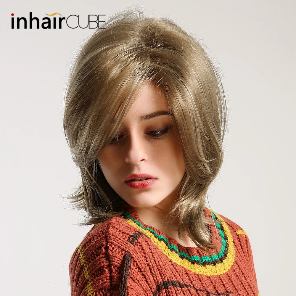 ESIN Женский синтетический парик из канекалона Карамельно коричневый цвет со