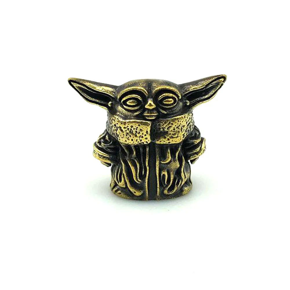 Инструменты для рукоделия на открытом воздухе EDC латунный нож Yoda бусины шнурок