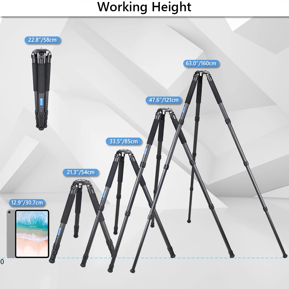 Штатив ARTCISE из углеродного волокна для камеры гибкий Профессиональный Трипод