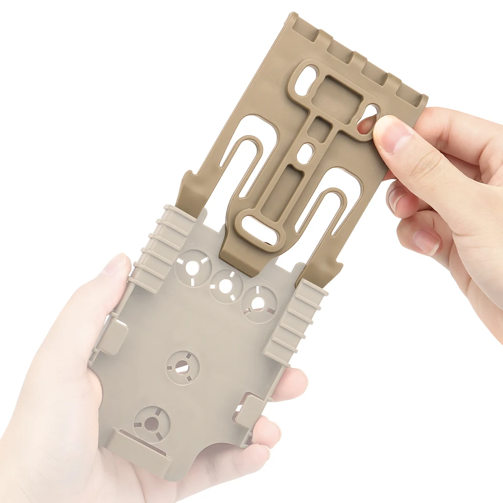 

Tactical Quick Pull Holster Base Adapter Base Quick Release Buckle Set Quick Plug Unplug For Gun Pistol Holster Of GB-34/35/55