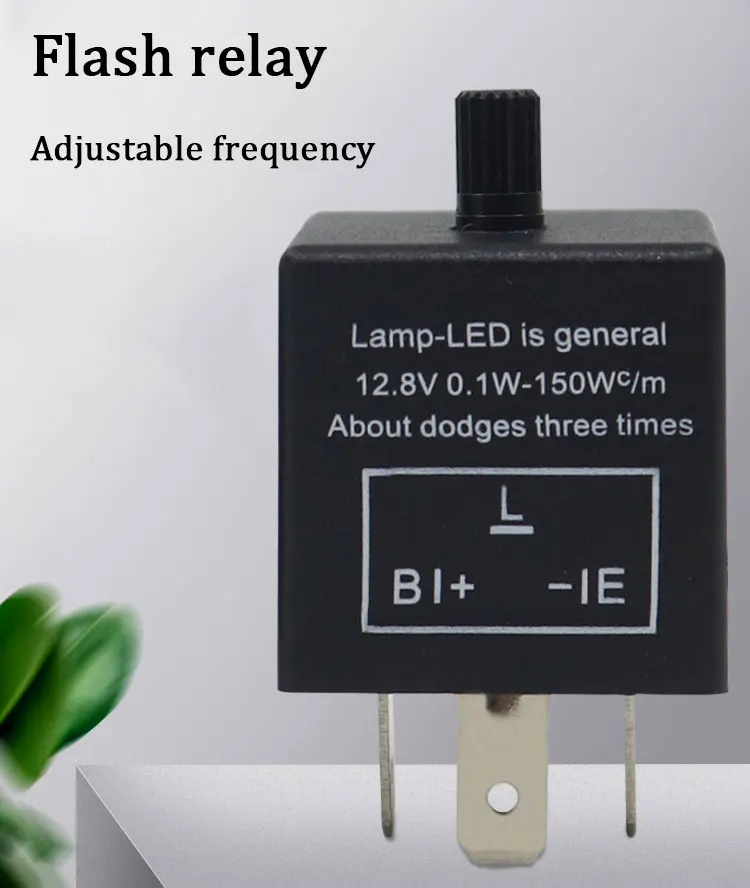 

3 pins Motorcycle Electronic Adjustable LED Flasher Relay for Turn Signal Light Blinker CF13JL-02 CF13KT Accessories