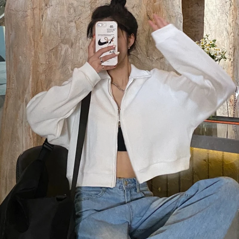 Укороченные куртки Женские базовые универсальные осенние дизайнерские женские