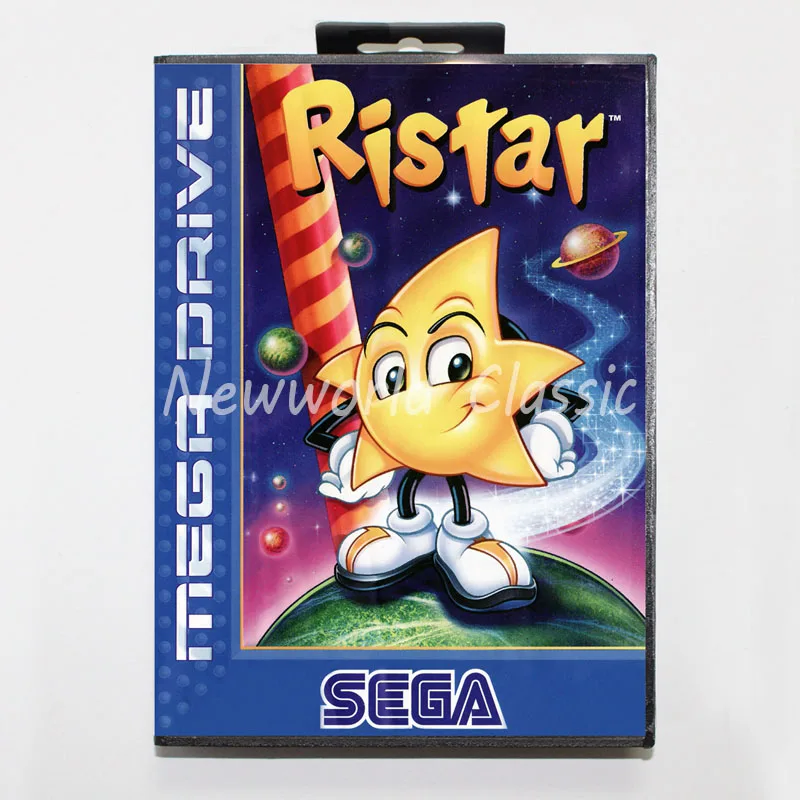 Ristar 16 бит для Genesis MD игровая карта с коробкой sega Mega Drive Genesis|Картриджи| |