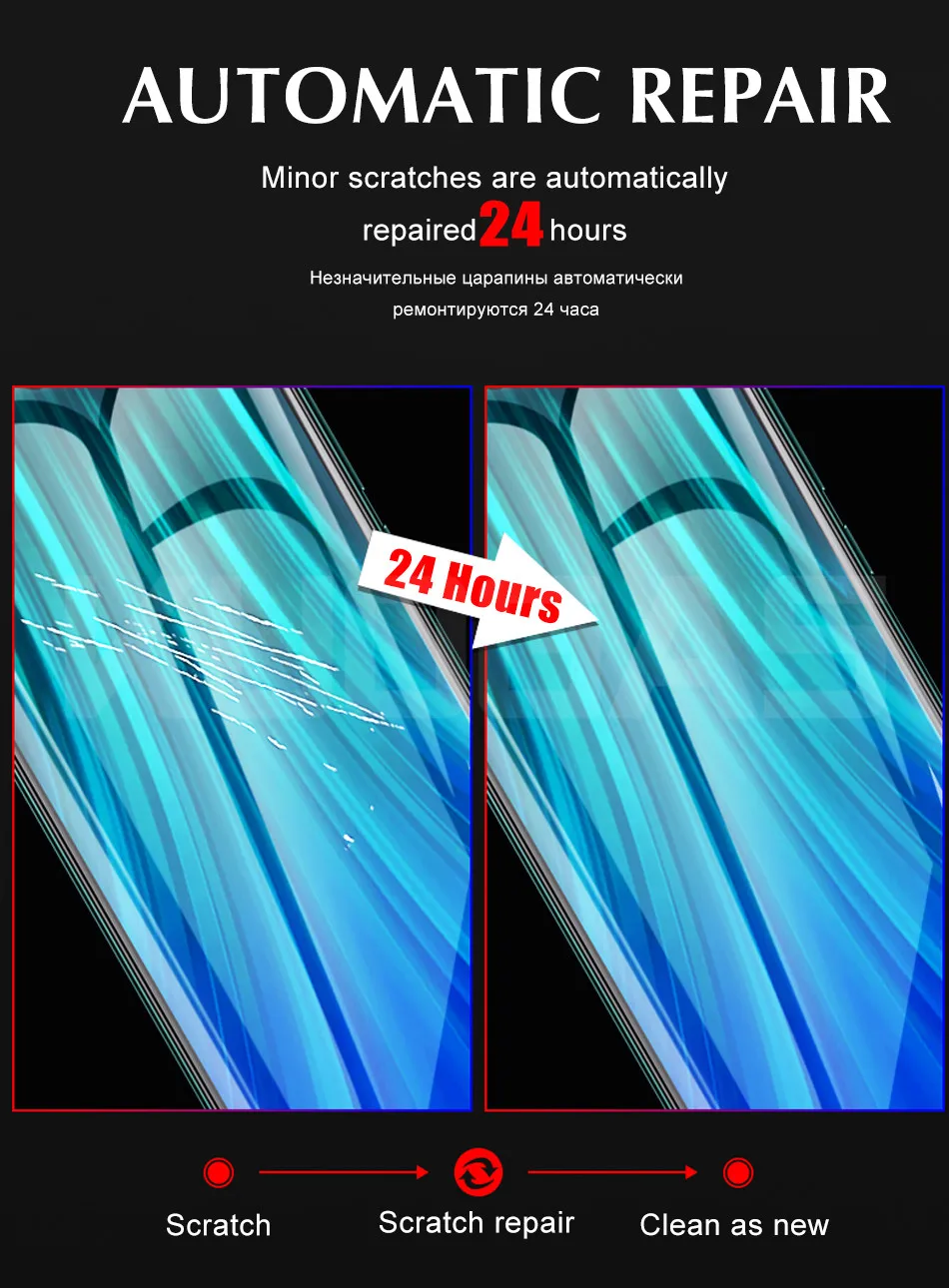 Передняя пленка для задней панели 100D Гидрогелевая пленка для Xiao mi Red mi Note 8 8A 7 Pro 4X K20 Pro mi 9T Pro Защитная пленка для экрана