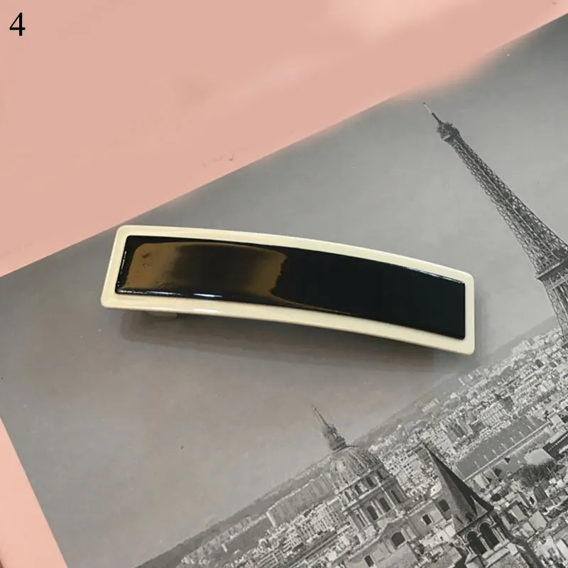 

Classic Vintage Acetate Hair Clip For Hair Accessories Women Black White Hairpins Acrylic Hair Barrettes Hair Claws Ponytail