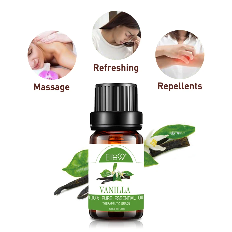 Elite99 Repellent Pure Essential Oils Lemongrass Eucalyptus Camphor Vanilla Citronella Humidifier Aromatherapy Oil | Красота и