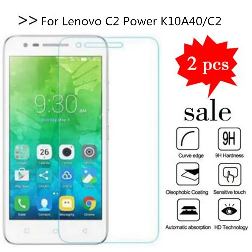 2 шт стекло для lenovo Vibe C2 k10a40 протектор экрана закаленное стекло для lenovo C2 power K10A40 защитная пленка