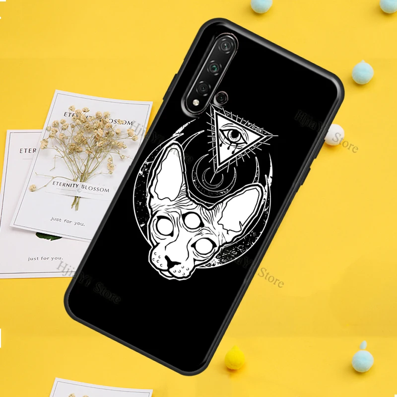 Чехол с тату-сфинксом для Huawei P30 P20 P40 P60 Pro P Smart Nova 9 5T Honor Magic 5 Lite X8 X9a 50 70 чехол