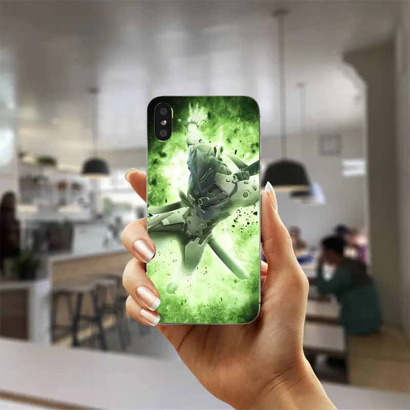 Picture 3 Мягкие силиконовые чехлы Genji Overwatchs для iPhone X XR XS Max 10 7 6 6s 8 Plus 4 4s 5 5S SE 5C - Цвет: Picture 3