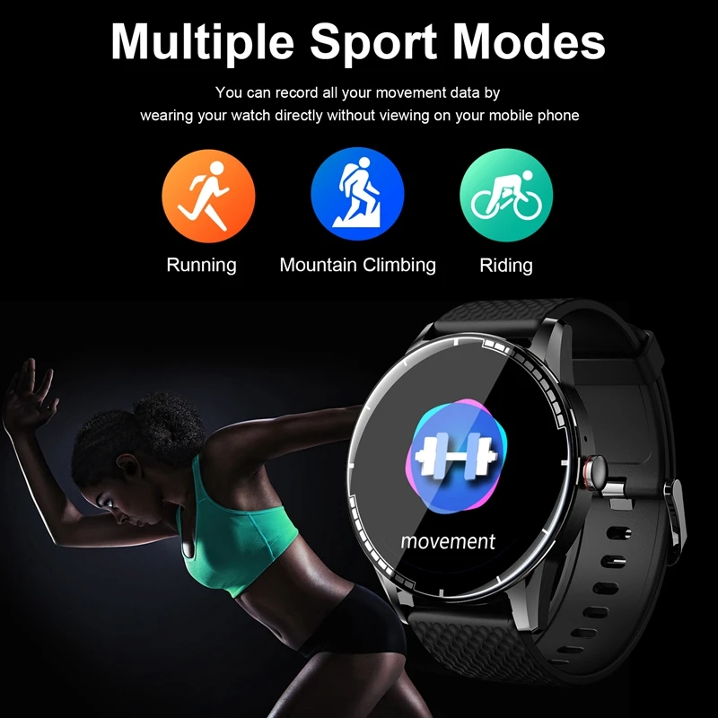 

H6 Smart Watch Exercise Watch Blood Pressure Blood Oxygen Monitoring Bluetooth Call Fitness Watch,Silvery Watchband
