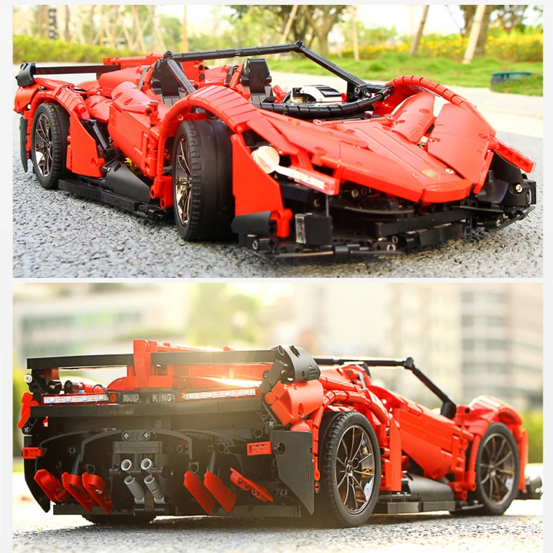 2538 шт. спортивный RC автомобиль Technic the Veneno Roadster строительные блоки моторы Мощный
