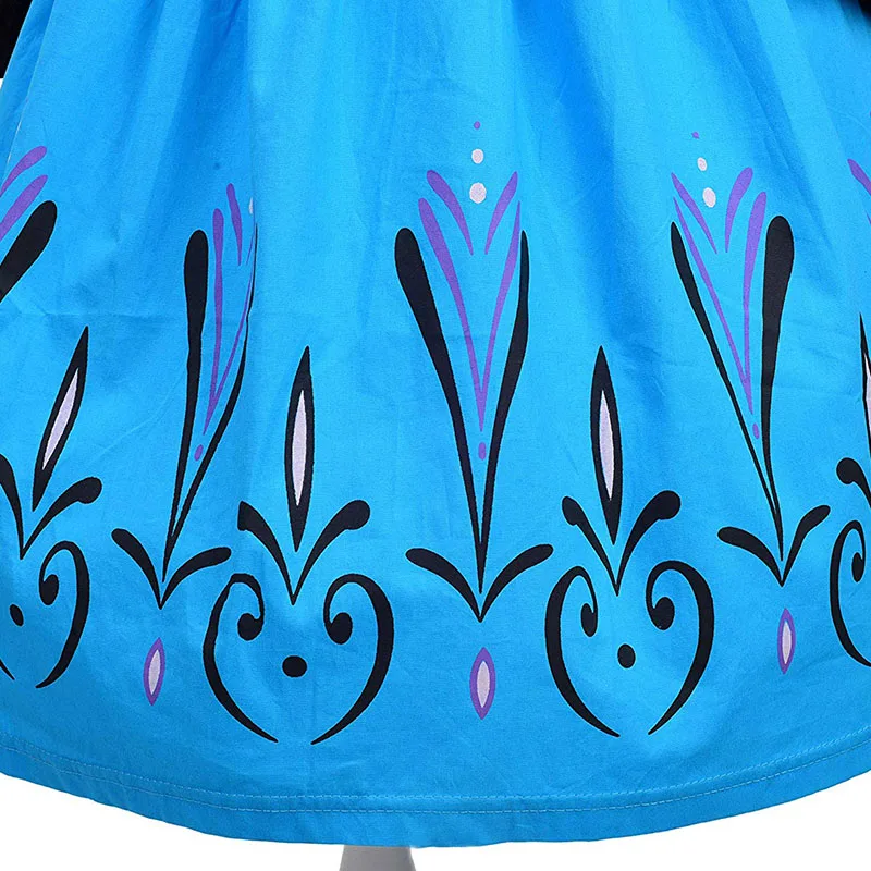 Платье для коронации Эльзы и Анны девочек Детский карнавальный костюм Снежной