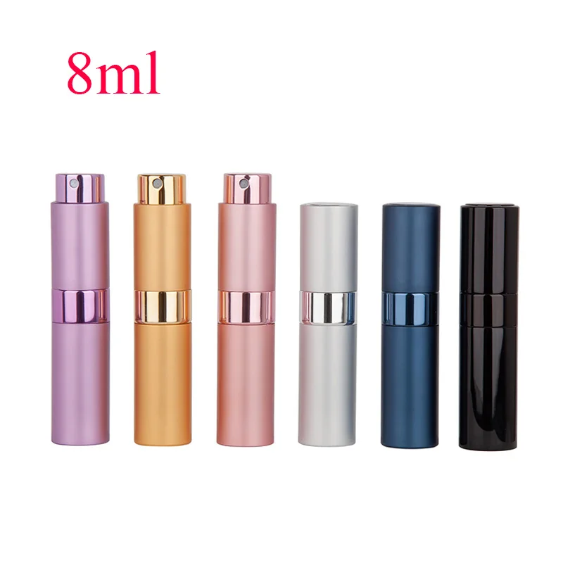 8ml10ml15ml металлический алюминиевый флакон для духов, косметический флакон с распылителем, портативная пустая бутылка для путешествий, стакан для путешествий
