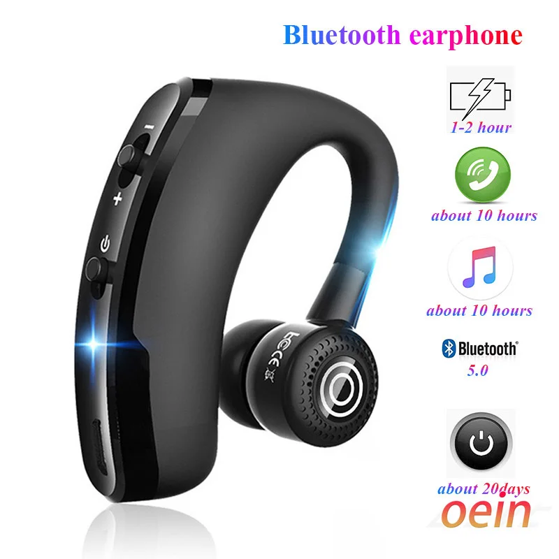 

New Bluetooth Headset Wireless Bluetooth Headphone Hands-free Wireless Noise Reduction Earphone with Microphone Stereo Audio