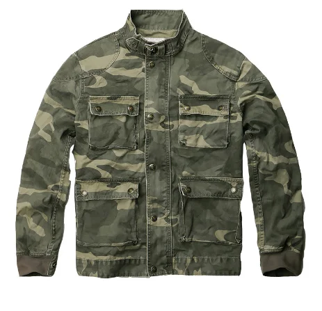

Mens Camoufalge Conbat Jackets High Quality Retro Military Pocket Outerwear Army Coats Casual Cotton Male Jacket