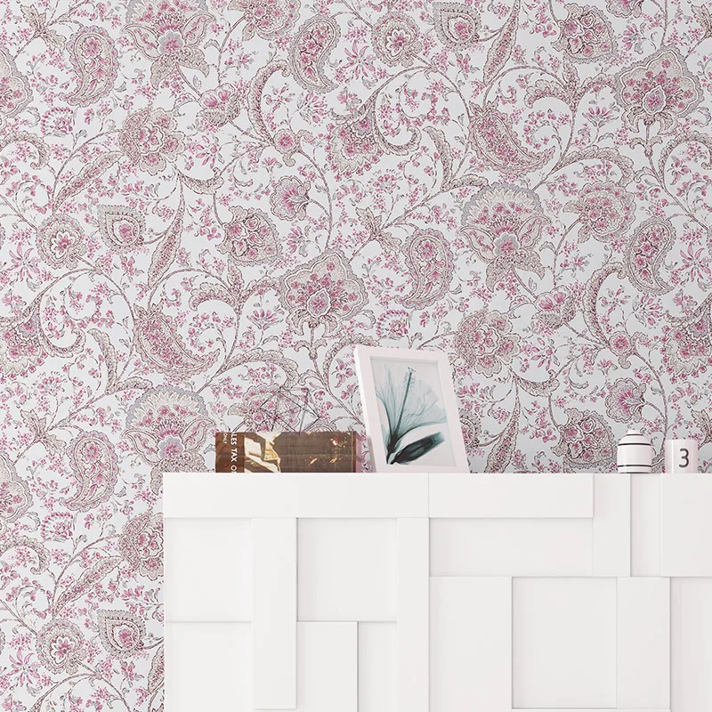 

Рулон цветочной бумаги в американском рулоне, винтажный Сельский Фон из чистой бумаги, 3D настенная бумага s Flower papel tapiz