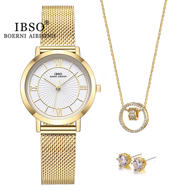 Набор романтических восьмиугольных женских часов IBSO рождественский подарок