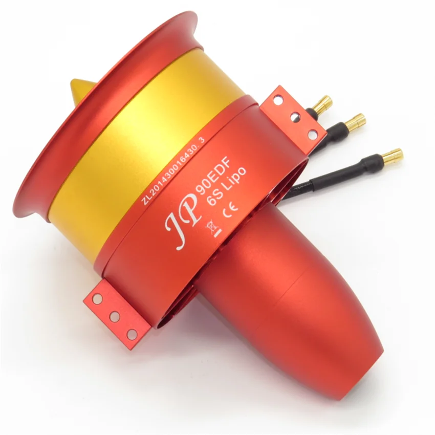 JP EDF полностью металлический воздуховод вентилятор JP 90 мм 6 S-12 S EDF 4250 KV1750 мотор(6 S), 4250 KV1400(8 S), 4250 KV1080(12 S
