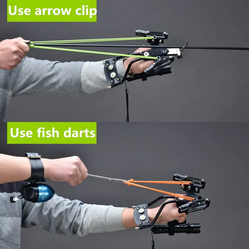 

Professional Catapult Full Set Fishing Slingshot Arrow Laser Slingshot Powerful Fishing Catapult super strong Slingshot Hunting