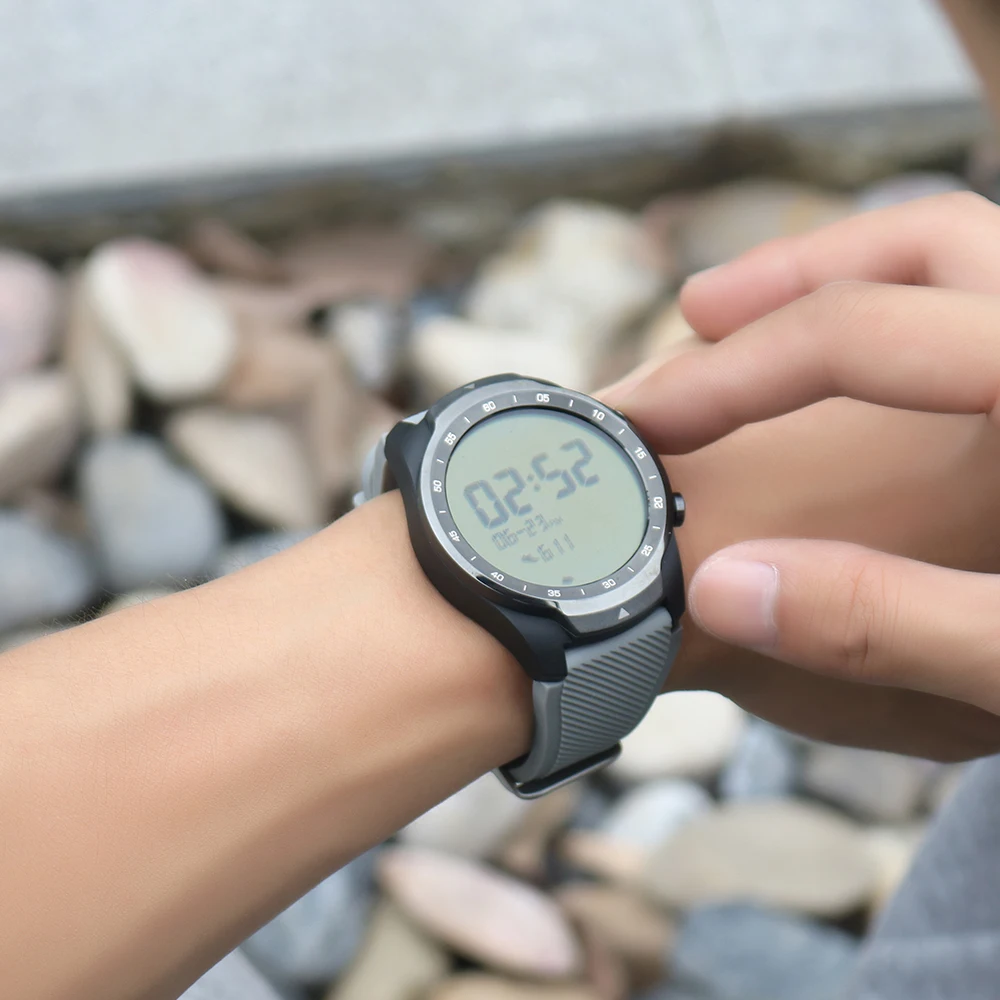 Силиконовый цветной браслет SIKAI 22 мм для Ticwatch Pro моющийся ремешок Samsung Gear S3 сменный