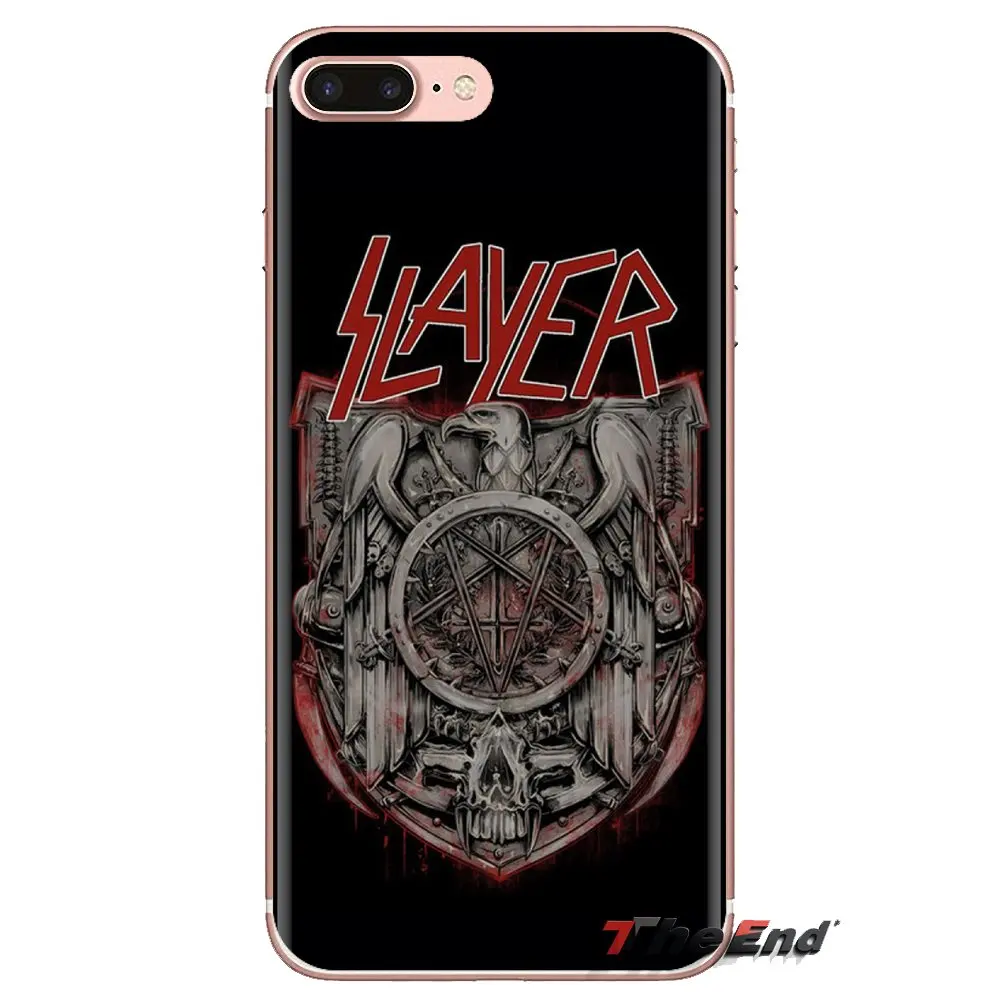 Группа Slayer пентаграмма логотип силиконовый чехол для мобильного телефона Чехлы