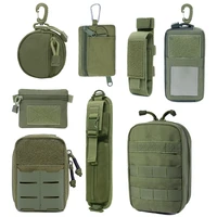 outdoor molle bag waist edc pack tools holder medical bags hunting gear accessories belt waist bag vest pocket wallet 1pcs