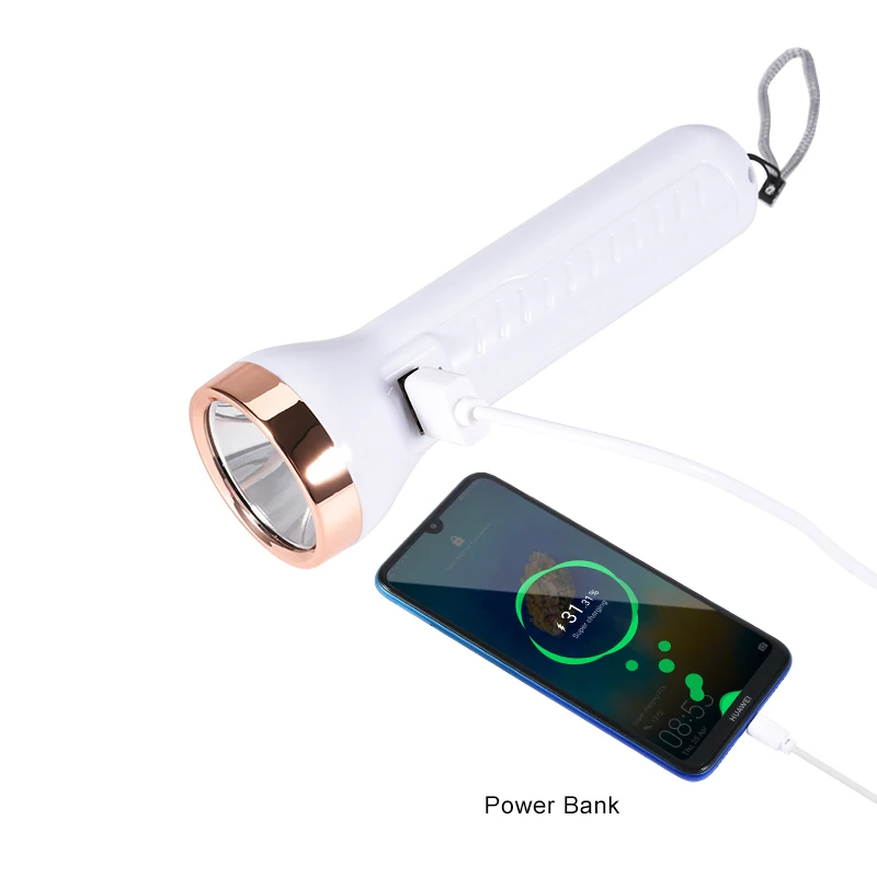 COBA led вспышка светильник cob портативный Точечный power bank 2000LM пластик usb