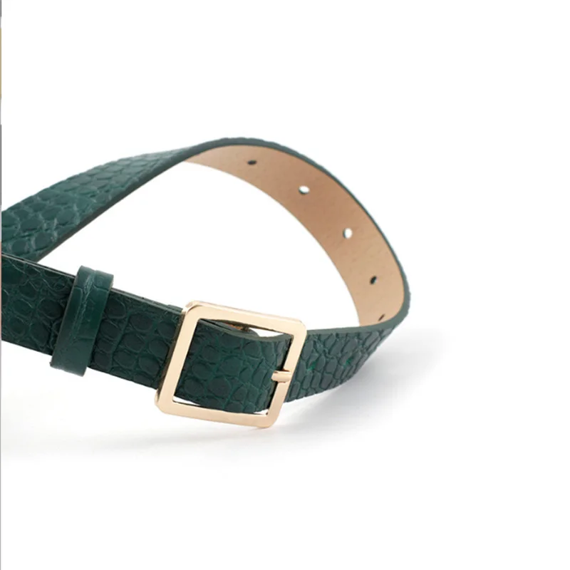 Ремень с крокодиловым узором Женский Модный Универсальный декоративный пояс