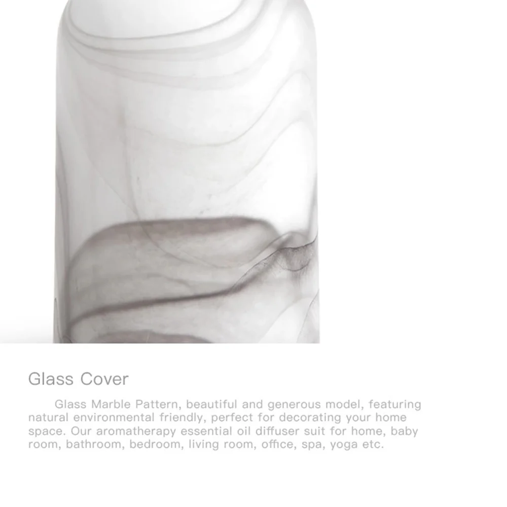 Арома диффузор эфирного масла мраморная отделка 100 мл емкость Ультразвуковой