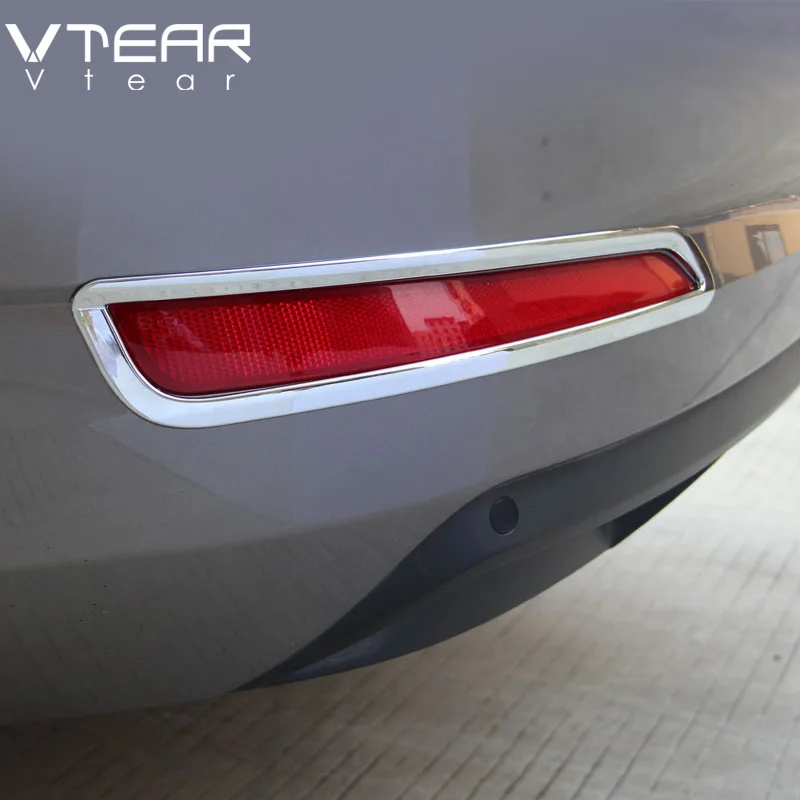 

Vtear для Skoda Octavia A7 задний Противотуманные фары Крышка кузов внешний Хромированный украшение автомобильный Стайлинг Аксессуары продукты часть 15-17