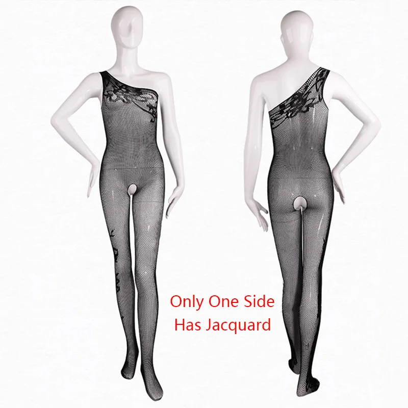 2018 прозрачные облегающие чулки с открытыми плечами черные женские трико