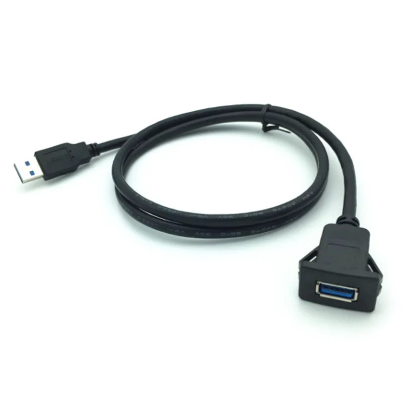 2M Waterproof USB 3.0 Extension Cable with Dual Ports for Car, Motorcycle, Marine Dashboard Description Image.This Product Can Be Found With The Tag Names Computer Cables Connecting, Computer Peripherals, Embedded usb extension adapter, PC Hardware Cables Adapters