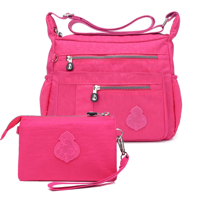 Casual Waterproof Nylon Composite Bags Women Shoulder Crossbody Messenger for Lightweight Ladies Handbags bolsas | Багаж и сумки
