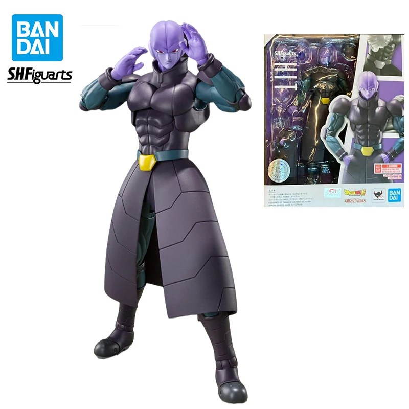 

Bandai Originele Dragon Ball Z Shf Hitto Hit Van Power Assassin Anime Doll Action Figures Movable Model Kids Toys Gift Ornaments