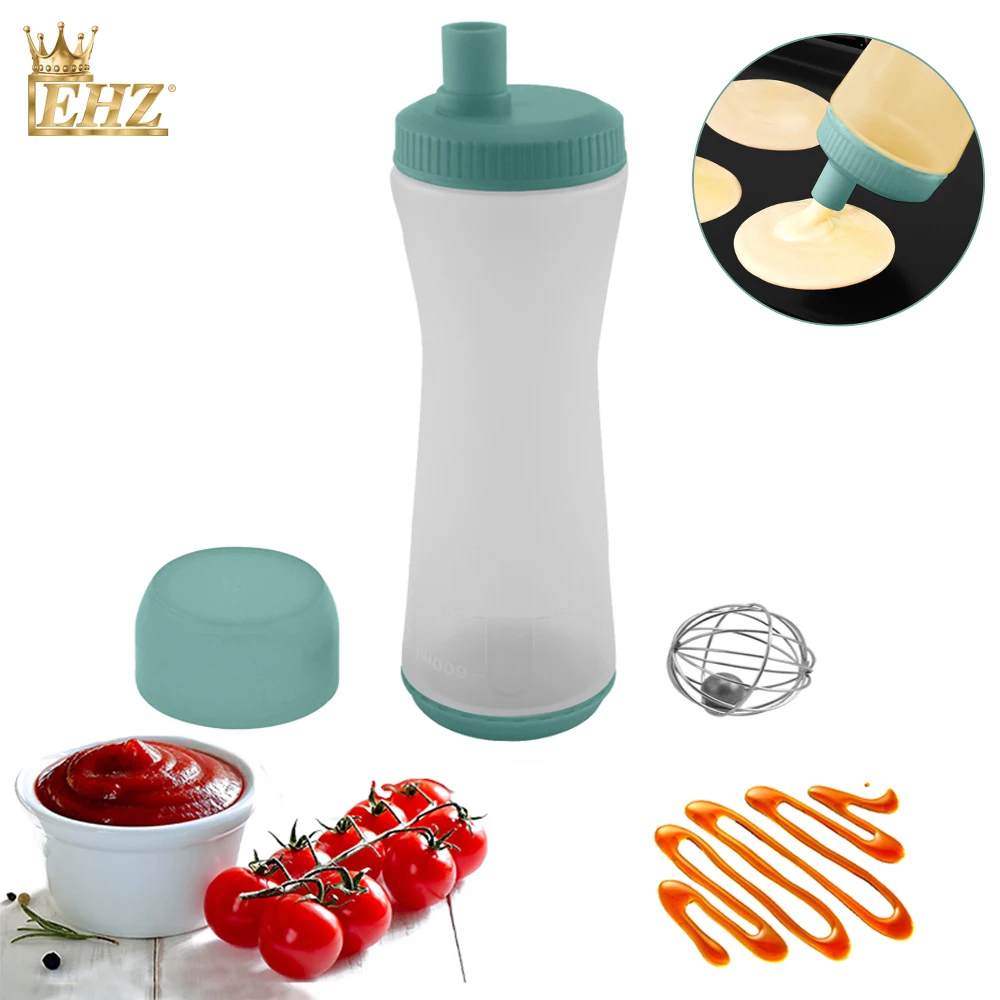 EHZ Baking Pen Squeeze Sauce Bottle Wide Mouth Food Grade Material Honey Salad Milk Tomato Jam Oil Large Capacity | Дом и сад