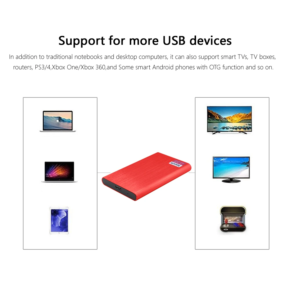 2 5 slim portable external hard drive disk usb3 0 high speed hdd for pcmactablettvtype c interface android mobile phone free global shipping