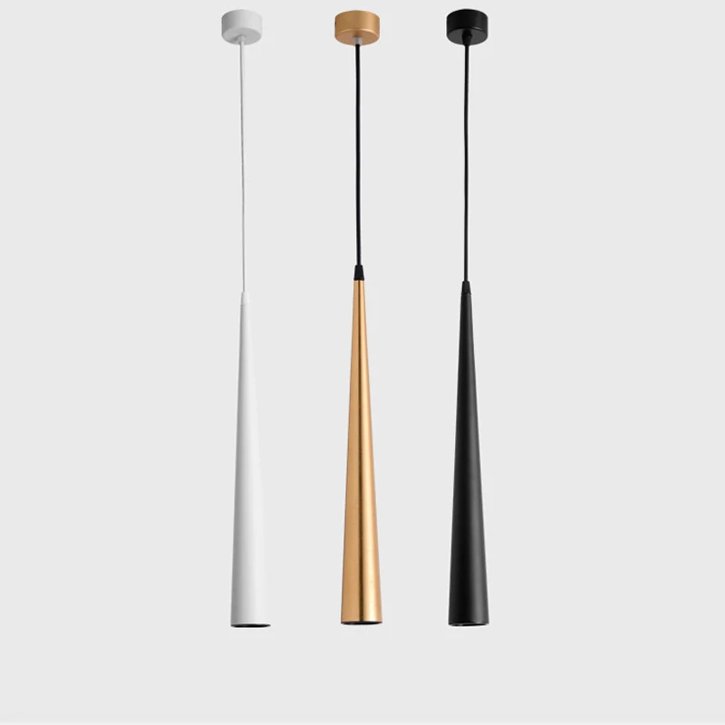 

5W LED Pendant Light Modern Simple Aluminum Cone Kitchen Restaurant Bar Store Home Anti-glare Spot Lighting Hanging Lamp