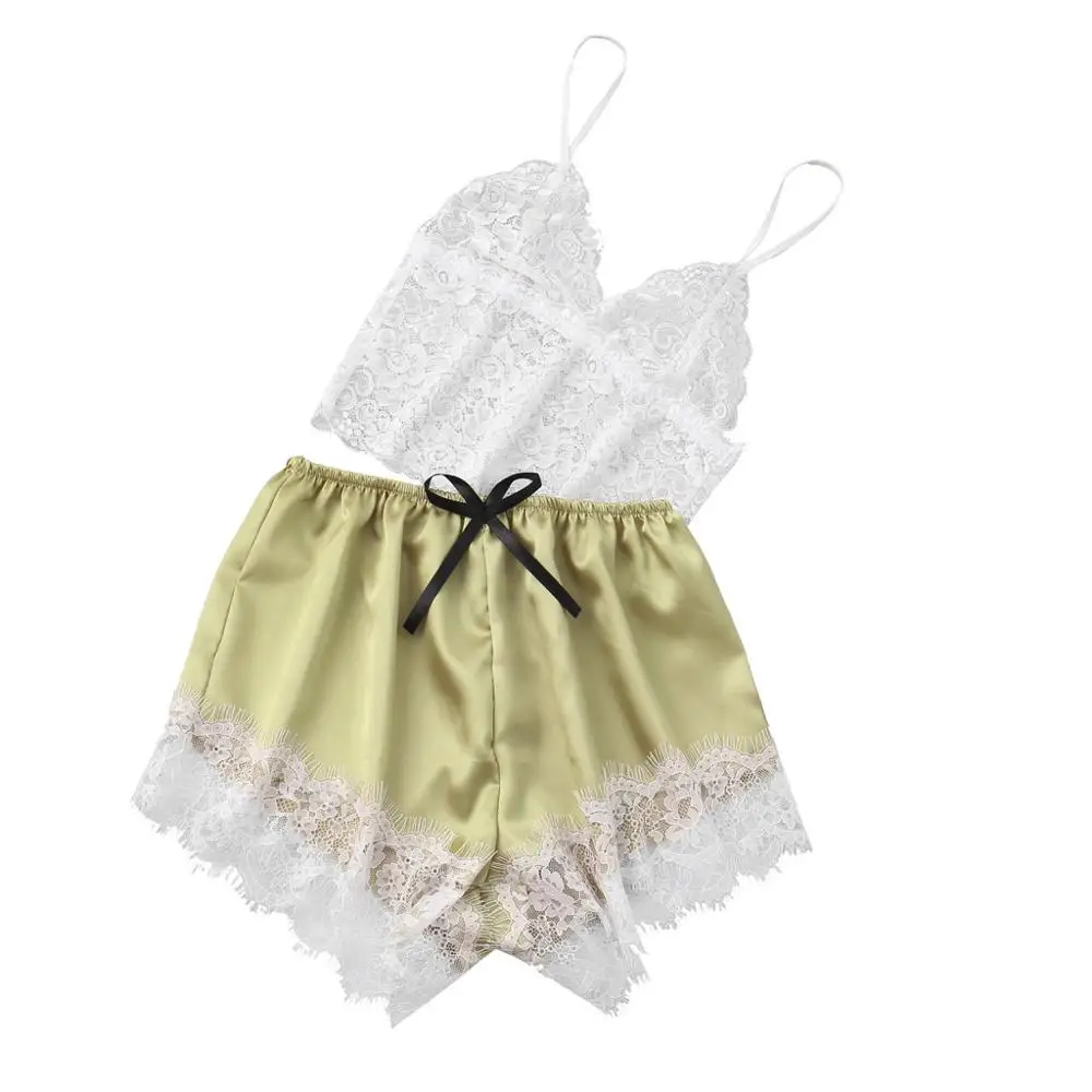 Сексуальный комплект женского нижнего белья летний кружевной топ с v-образным