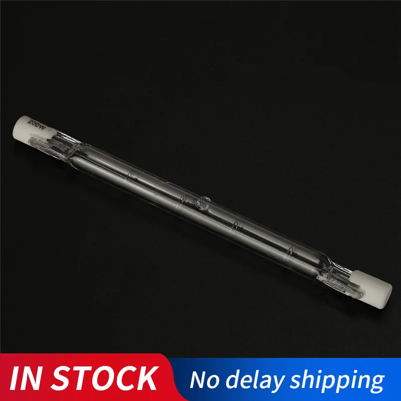 Галогенная лампа R7S йодовая Вольфрамовая трубка Лампа 118 мм фотолампа 200 Вт яркие