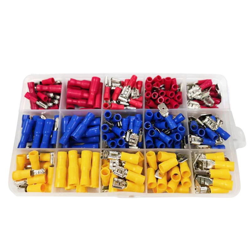 Комплект клемм проводов 236 шт./кор. изолированные клеммы для электрических в