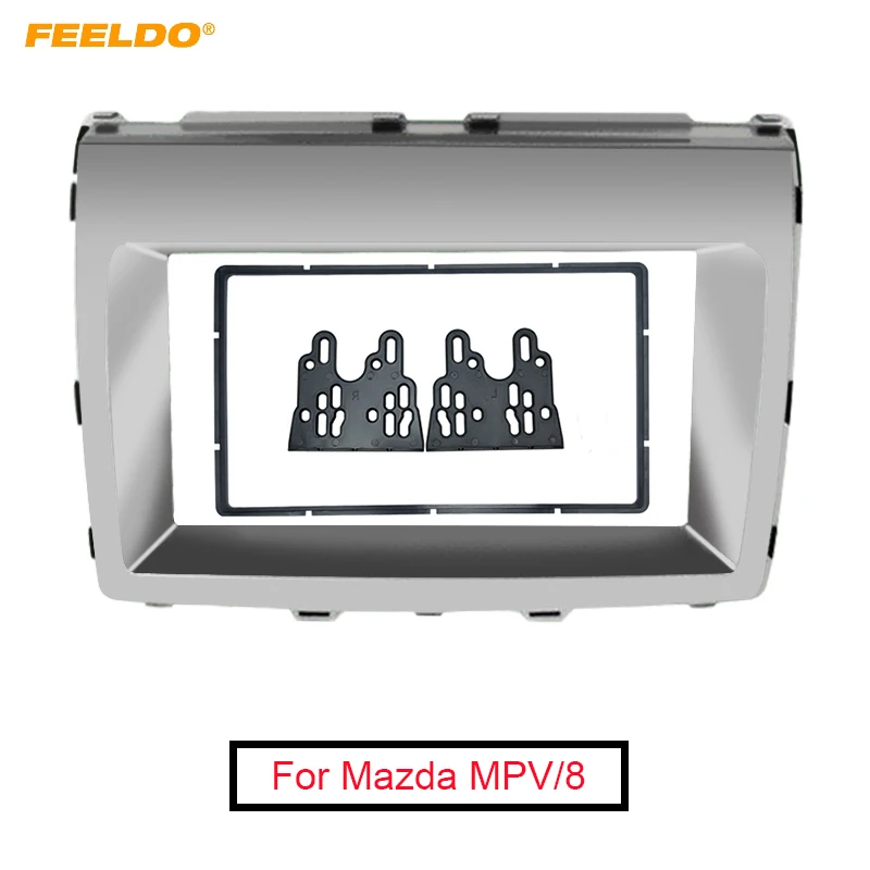 

FEELDO 2DIN Car Stereo Radio Fascia Frame For For Mazda MPV 2006+ Mazda 8 Audio Interface Plate Panel Dash Trim Kit#5013